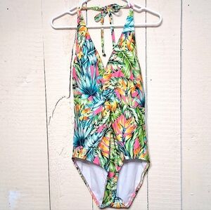 Vibrant Tropical Women's One-Piece Swimsuit